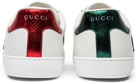 gucci ace embroidered 'snake'